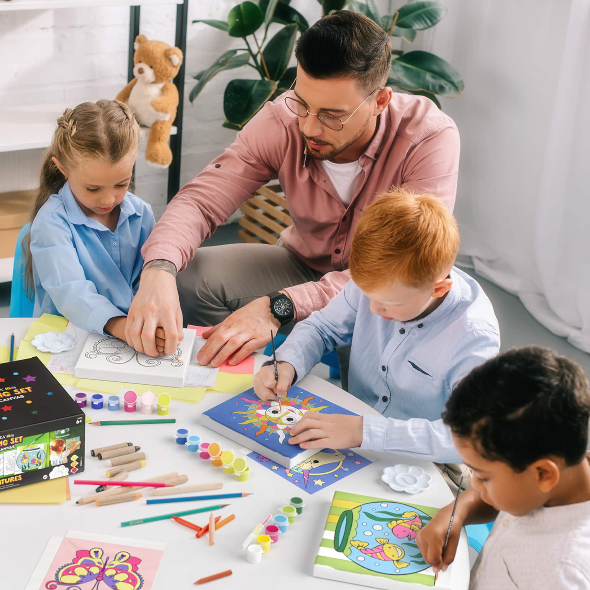 Arteza® Kids Canvas Paint Kit